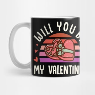 Chocolate Theme Valentine Romantic Will You Be My Valentine Mug